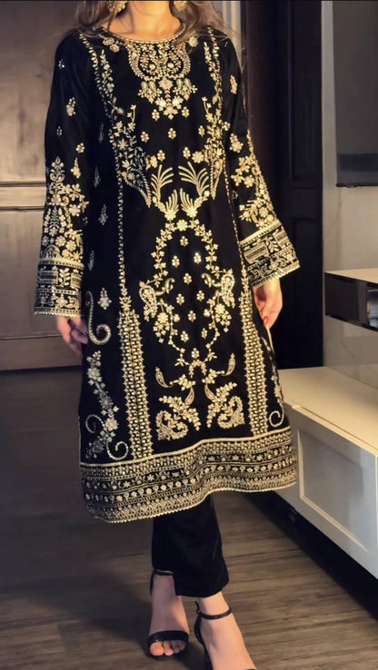 Azelin Satin Silk Elegance Suit Set