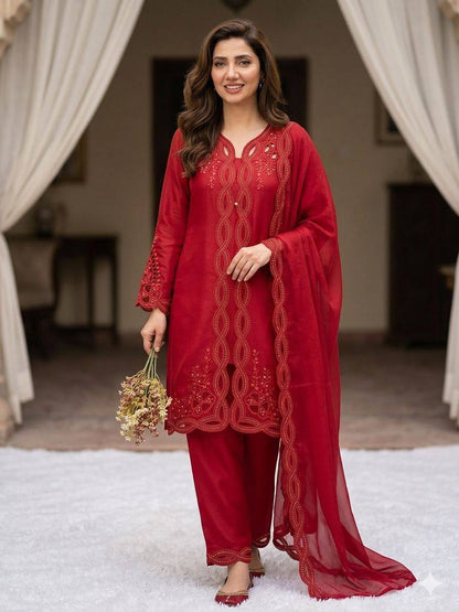 Nooraya Chanderi Shrug Palazzo Set