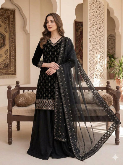 Zehra Luxe Fendy Plazzo Set