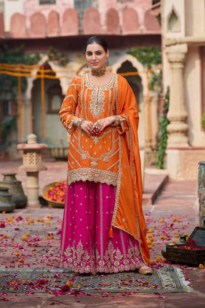 Nyra Shimmer Grace Sharara Set