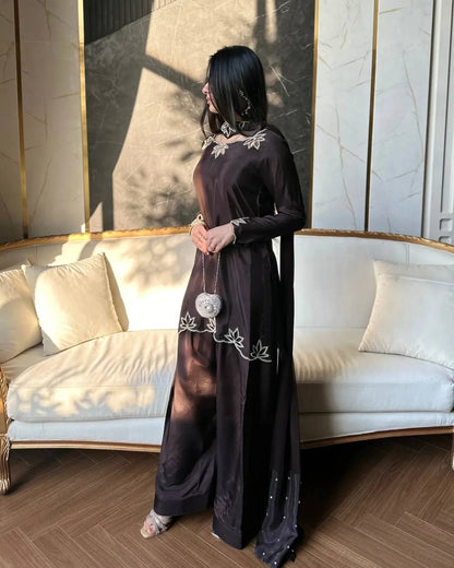 Zeraya Crep Moti Farshi Set
