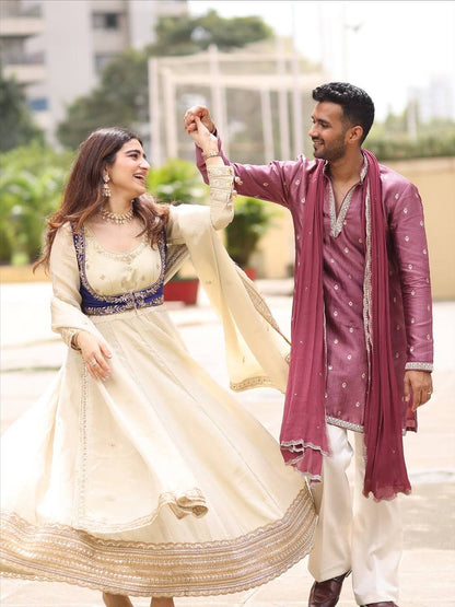 Kiara Ivory Anarkali Set