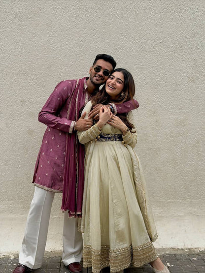 Kiara Ivory Anarkali Set