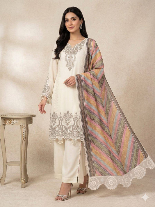 Hridya Sequence Embroidered Straight Kurta Set