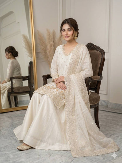 Anaya Ivory Palazzo Set