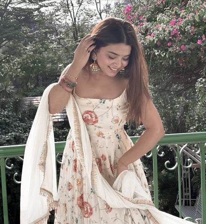 Aadhya Floral Serenity Anarkali Suit