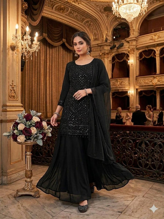 Ana Royal Black Farshi Set