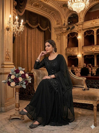 Ana Royal Black Farshi Set
